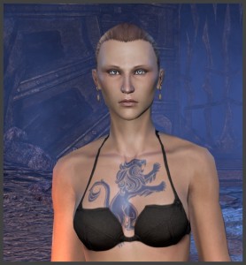 Imperial Female - Body Marking - Lion Emblem